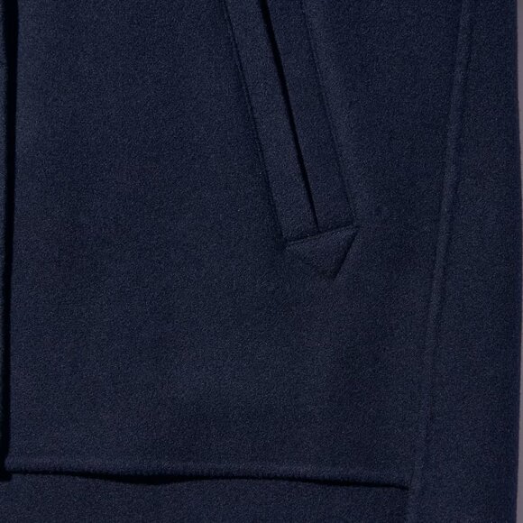 Jil Sander +J Uniqlo Women Oversized Double Face Shirt Jacket Navy Size L NWT - Picture 13 of 16